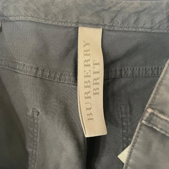 BURBERRY {38R} Men's Cotton Pants / Jeans Styling Charcoal Gray Straight Leg - Picture 6 of 8